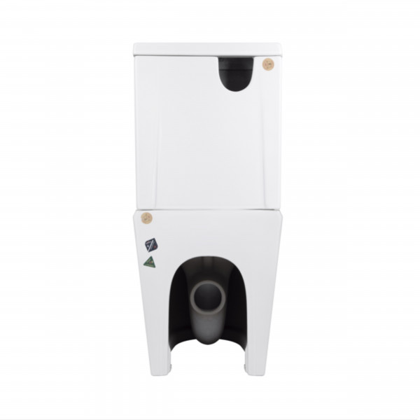 Унітаз-компакт Qtap Stork/Swan безобідковий з сідінням Soft-close QT15222178W
