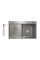 Мийка для кухні інтегрована Lidz Handmade H7849L крило ліворуч (LDH7849BRUL45592) Brushed Steel 3,0/1,0 мм