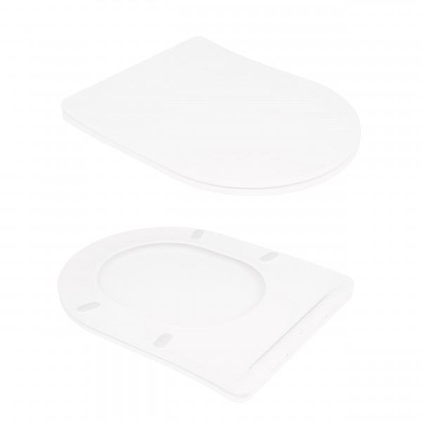 Унітаз підлоговий Qtap Virgo Ultra Quiet безобідковий з сидінням Soft-close WHITE QT18226092AW