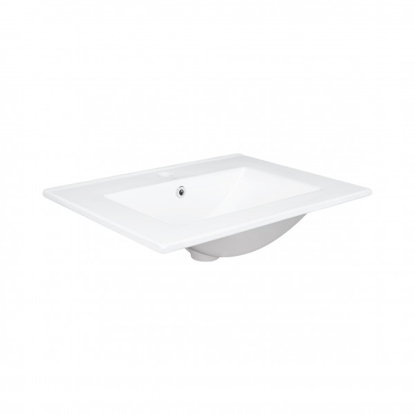 Раковина Qtap Albatross 600х460х180 White з донним клапаном QT01113060CW