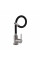 Змішувач для кухні Brinex Pure 015F3 з гнучким виливом   Nickel/Black BRIPUR015F3NKB
