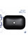 Комплект Qtap Robin: Раковина накладна прамокутна 600x390x150 мм Matt Black + Донний клапан PU03