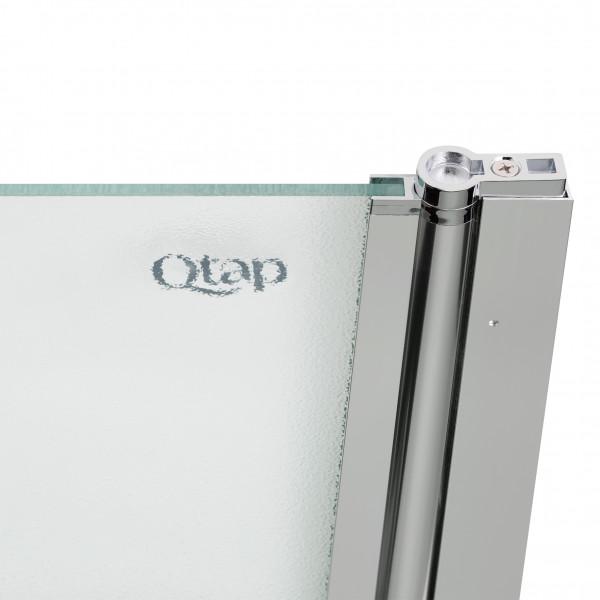 Штора на ванну Qtap Standard CRM407513APR скло Pear 6 мм, 75х140 см, права