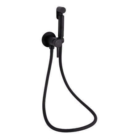 Набор для гигиенического душа Qtap Inspai-Varius округлый QTINSVARBСRV00440001 Black Matt