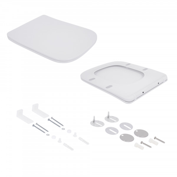 Готове рішення Qtap для ванної кімнати: Унітаз напольний Tern Ultra Quiet QT17223303AW + інсталяція QT0122490S+ клавіша QT0111M08V1384W