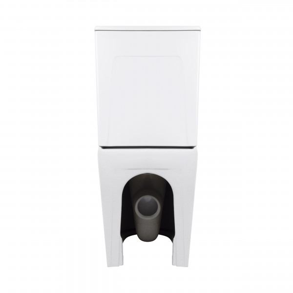 Унітаз підлоговий Qtap Virgo Ultra Quiet безобідковий з сидінням Soft-close WHITE QT18226092AW