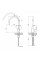 Змішувач для кухні Lidz Aria 015F3 з гнучким виливом (k35) LDARI015F3WHI43362 White / Nickel