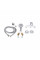 Змішувач для душу Lidz Latwa 010 (з душовим гарнітуром) (k40) LDLAT010WHI45426 White