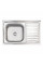 Кухонна мийка Lidz 5080-L 0,8 мм Satin (LIDZ5080LSAT8)