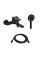 Комплект Qtap Slavonice Black Matt: Змішувач  QTSLA259BLM45918 + Шланг QTHADPVCSQ160B + Лійка QTRUC125BLM45951