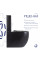 Унітаз підлоговий Qtap Robin Ultra Quiet безобідковий з сидінням Soft-close MATT BLACK QT13226083AMB