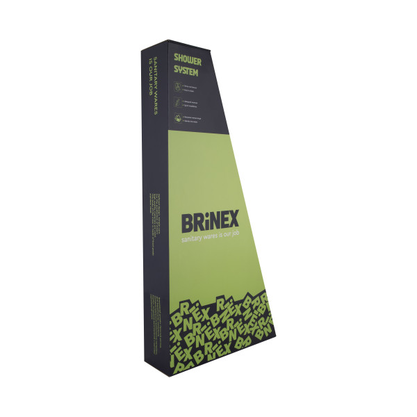 Душевая система универсальная Brinex Pure 1030 на 3 потребителя  Nickel BRIPUR1030NKL