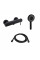 Комплект Qtap Robin Black Matt: Смеситель QTROB4060102B + Шланг QTHADPVCSQ160B + Лейка QTRUC125BLM45951