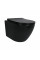 Унітаз підвісний Qtap Robin New Ultra Quiet безобідковий з сидінням Soft-close MATT BLACK QT13332381АSMB
