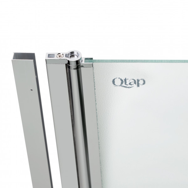 Штора на ванну Qtap Standard CRM407513APL скло Pear 6 мм, 75х140 см, ліва