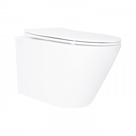 Унитаз подвесной Qtap Swan безободковый с сиденьем Soft-close QT16335180W