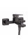 Змішувач для ванни Qtap Gemini (з душовим гарнітуром) QTGEM259GMB45684 Gunmetal Black PVD