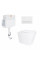 Готове рішення Qtap для ванної кімнати: Унітаз напольний Tern Ultra Quiet QT17223303AW + інсталяція QT0122490S+ клавіша QT0111M08V1384W