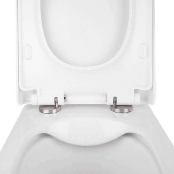 Готове рішення Qtap для ванної кімнати: підвісний унітаз Tern Rimless 490x340x350 + комплект інсталяції Nest 4 в 1 (кругла клавіша Satin)