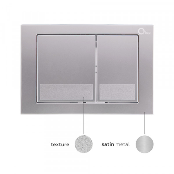 Готове рішення Qtap для ванної кімнати: підвісний унітаз Tern Rimless 490x340x350 + комплект інсталяції Nest 4 в 1 (квадратна клавіша Satin)