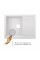 Кухонна мийка Lidz 650x500/200 WHI-01 (LIDZWHI01650500200)