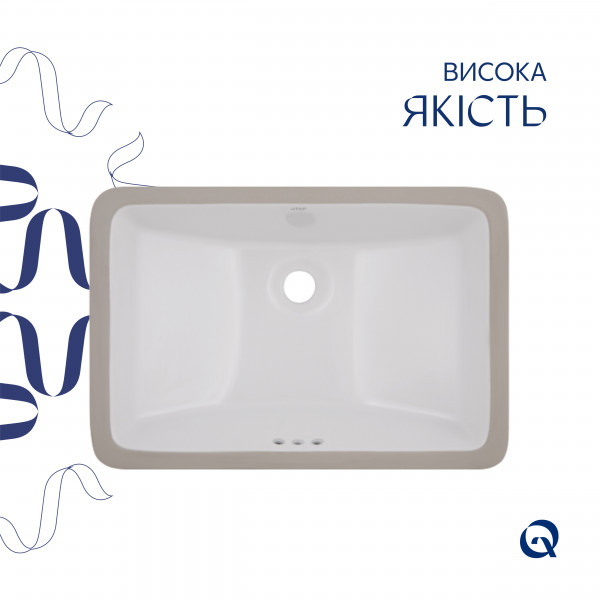 Раковина Qtap Stork 535x365x190 White QT1511H0422DW