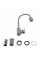 Змішувач для кухні Brinex Pure 015F41 з гнучким виливом   Nickel BRIPUR015F41NKL