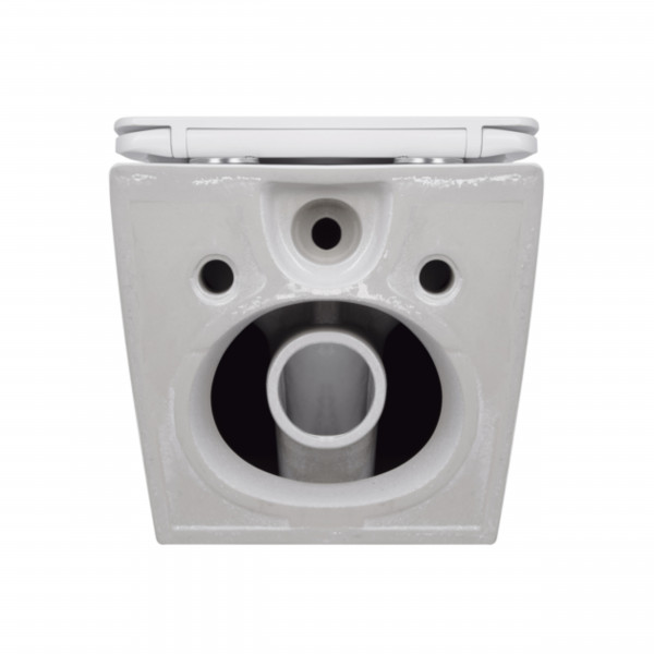 Унітаз підвісний Qtap Jay безобідковий з сідінням Soft-close QT07335175W