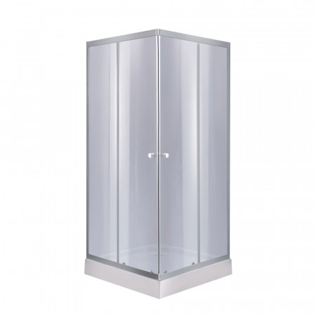 Душевая кабина Lidz Wawel SC90x90.SAT.LOW.GR, стекло тон. 4 мм + Lidz Душевой поддон KAPIELKA ST90x90х14
