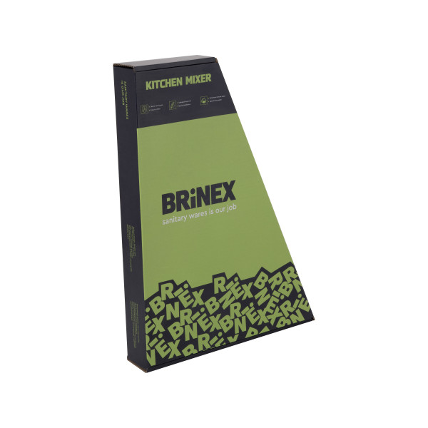 Смеситель для кухни U-образный Brinex Pure 015F U-образный  Graphite BRIPUR015FGRP
