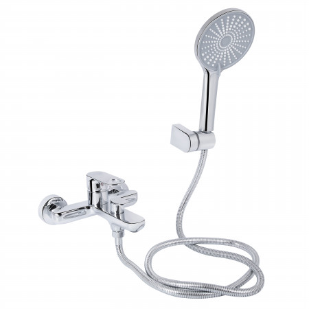 Смеситель для ванны Qtap Jay (c душевым гарнитуром) QTJAY259CRM45541 Chrome