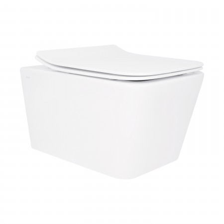 Унитаз подвесной Qtap Crow безободковый с сиденьем Soft-close QT05335170W