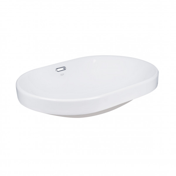 Раковина Qtap Leo 590x400x170 White з донним клапаном QT11114028W