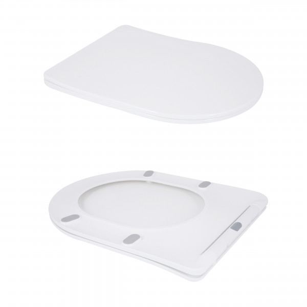 Унітаз підлоговий Qtap Grand Ultra Quiet безобідковий з сидінням Soft-close WHITE QT26228301W