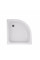 Душова кабіна Latwa SC80x80.SAT.MID.FR полукругла, скло Frost 4 мм + Душовий піддон KAPIELKA ST80x80x26, з панеллю Lidz