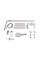 Душова система універсальна Qtap Swan Cascada на три споживача (з виливом) QTSWA111CRW45570 Chrome/White