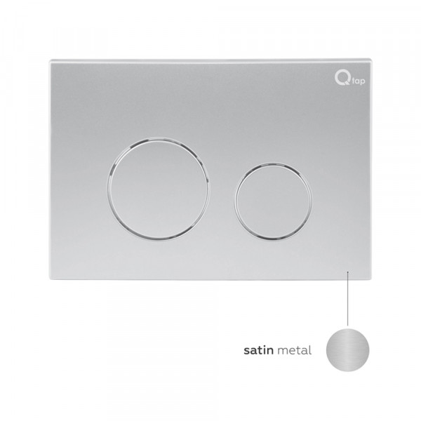 Готове рішення Qtap для ванної кімнати: підвісний унітаз Tern Rimless 490x340x350 + комплект інсталяції Nest 4 в 1 (кругла клавіша Satin)