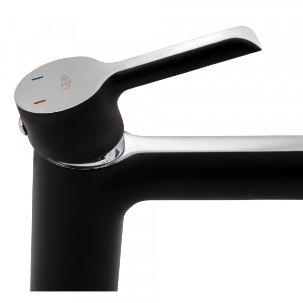 Смеситель для раковины Qtap Grand QTGRABCR001F Chrome/Black