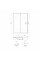Душові двері в нішу Qtap Taurus CRM2013-14.C6 130-140x200 см, скло Clear 6 мм, покриття CalcLess