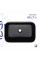 Комплект Qtap Scorpio: Раковина накладна прамокутна 550х390х120 мм Matt Black + Донний клапан PU03