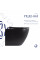 Унітаз підвісний Qtap Robin New Ultra Quiet безобідковий з сидінням Soft-close MATT BLACK QT13332381АSMB