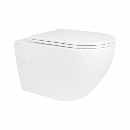 Унитаз подвесной Qtap Robin безободковый с сиденьем Soft-close QT13332141ERW