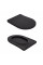 Унітаз підлоговий Qtap Robin Ultra Quiet безобідковий з сидінням Soft-close MATT BLACK QT13226083AMB