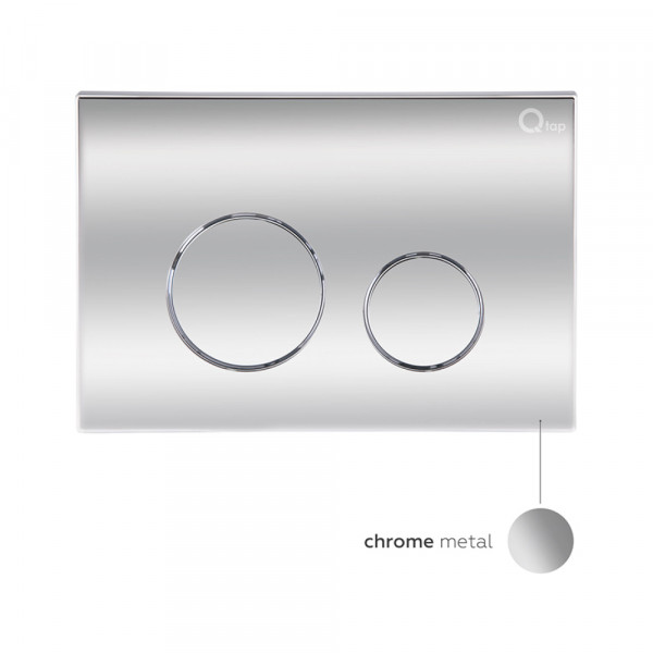 Готове рішення Qtap для ванної кімнати: підвісний унітаз Tern Rimless 490x340x350 + комплект інсталяції Nest 4 в 1 (кругла клавіша Chrome)