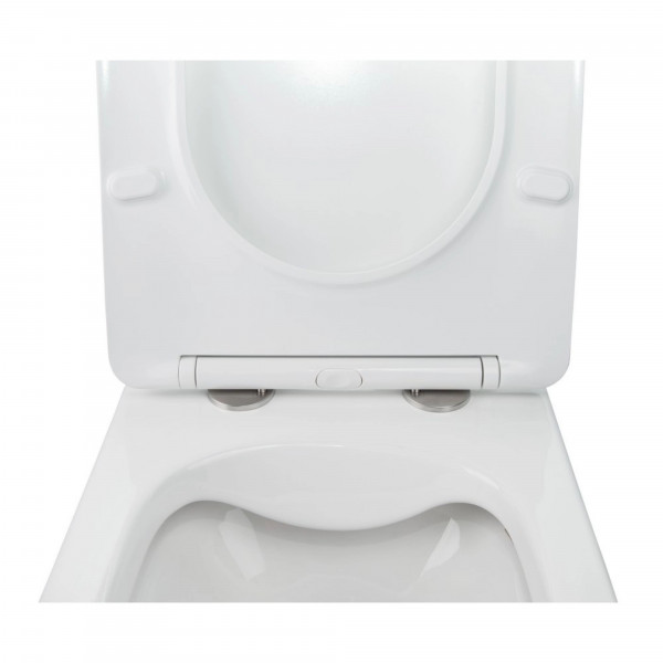 Готове рішення Qtap для ванної кімнати: підвісний унітаз Tern Rimless 490x340x350 + комплект інсталяції Nest 4 в 1 (кругла клавіша Chrome)