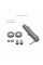 Комплект для душа Qtap Robin Black Chrome: Смеситель QTROB4060102K + Держатель QT829910842854GRP + Шланг QTHADPVC160G +Лейка QTRUCA120R3GRP