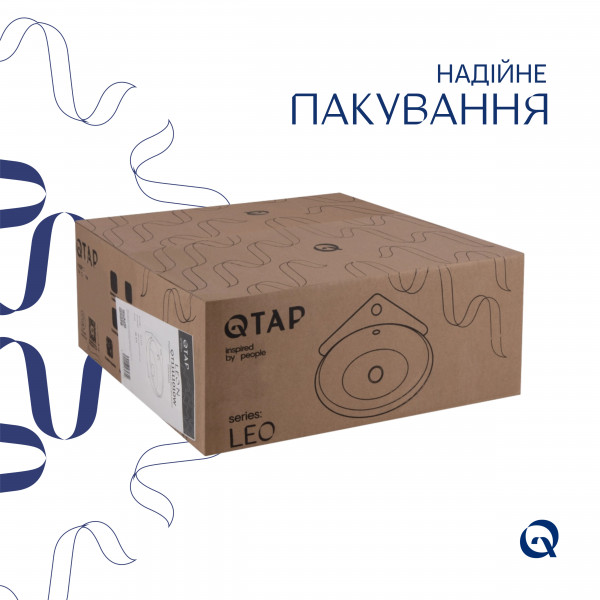 Раковина Qtap Leo 380x360x130 White QT11115010WN