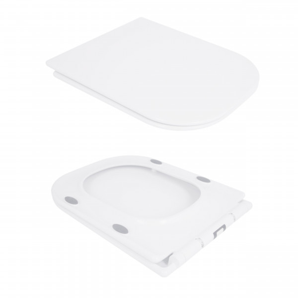 Унітаз-компакт Qtap Presto Quadro безободковий з сидінням Soft-close QT24221215AW