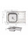 Кухонна мийка Lidz 5080-L 0,8 мм Satin (LIDZ5080LSAT8)