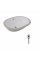 Комплект Qtap Stork: Раковина врізна овальна 570x390x210 мм White + Донний клапан PU02O